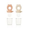 Dudlík na krmení Liewood Miranda Cat Shape Food Feeder 2-Pack - Tuscany rose / Apple blossom