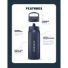 Filtrační nerezová láhev LifeStraw Go Steel - Kyoto Orange 700 ml