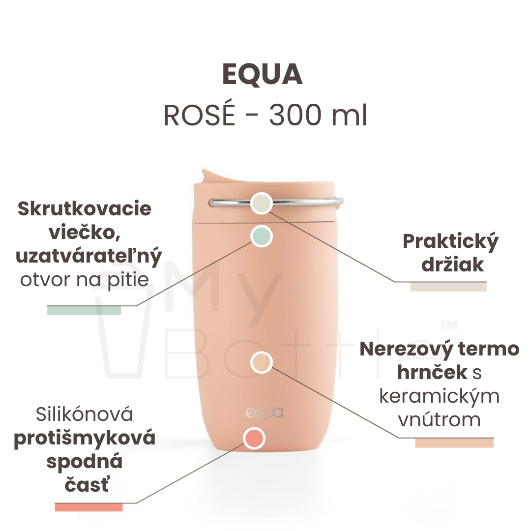 Termohrnček EQUA Cup Rosé, 300 ml