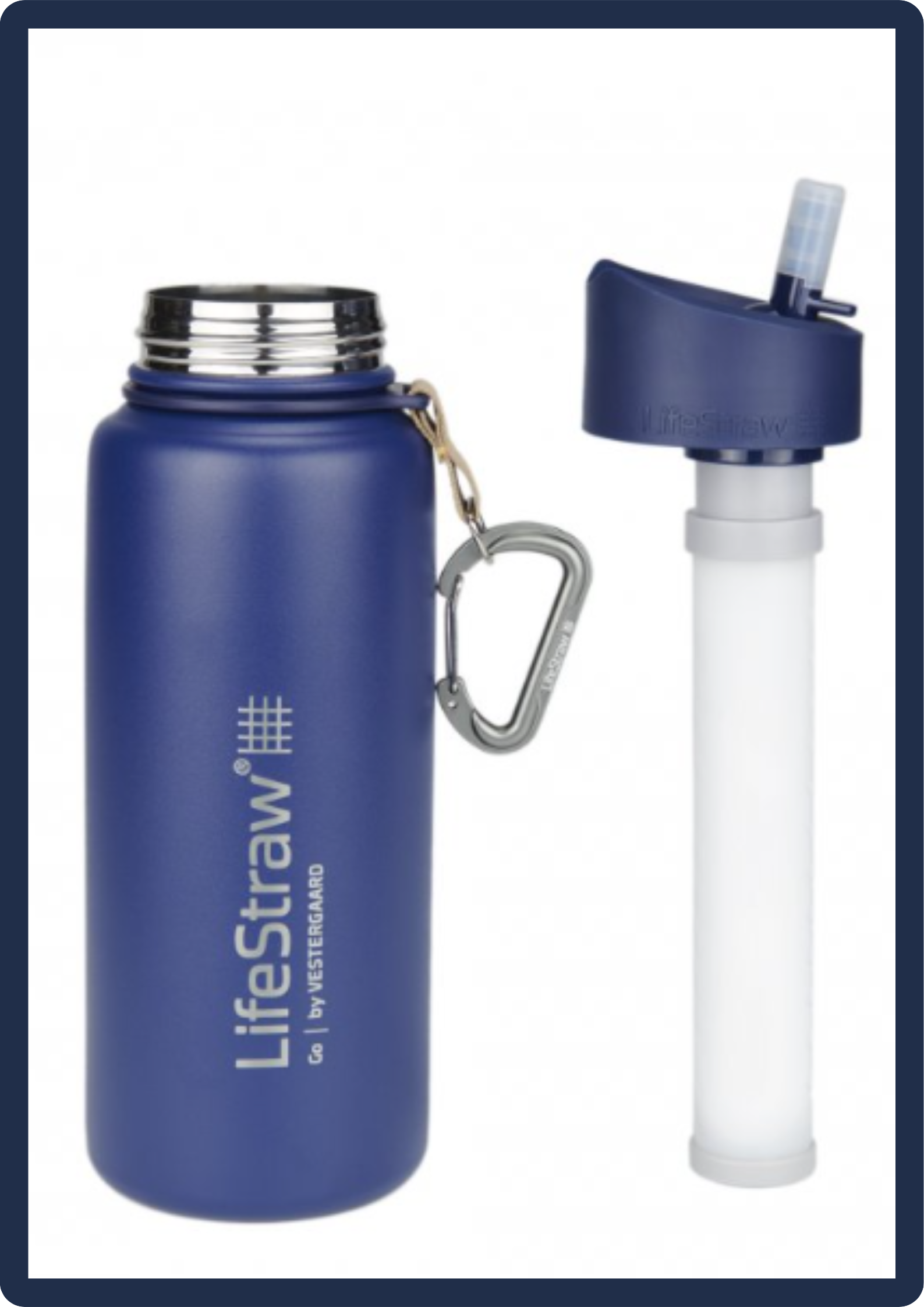 Nerezová termo filtrační láhev LifeStraw Go Stainless Steel Blue 700 ml