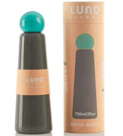 Termo fľaša LUND LONDON Jumbo 750 ml - Dark Grey and Turquoise
