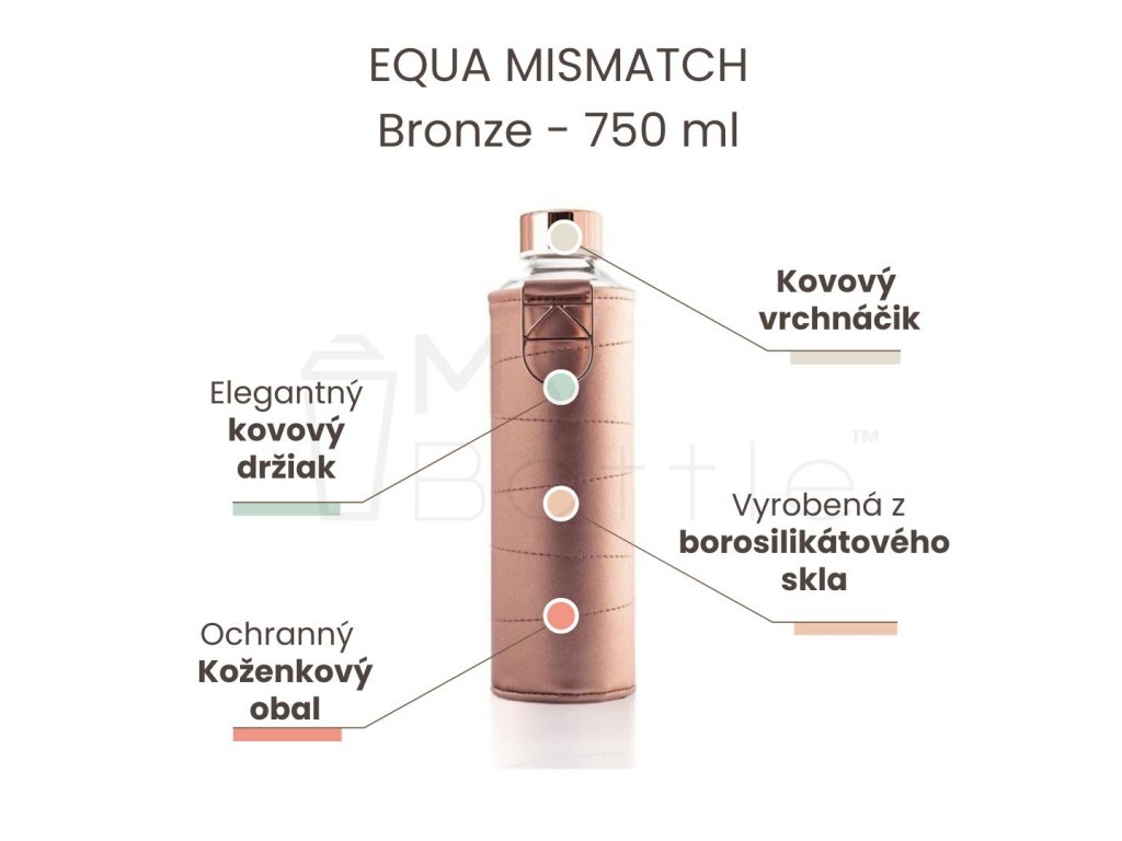 flasa equa mismatch bronze 750 ml