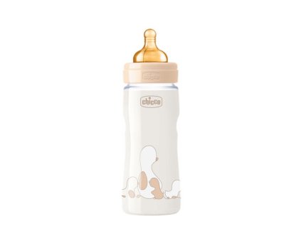 Dojčenská fľaša CHICCO Original Touch latex, 330 ml - neutral
