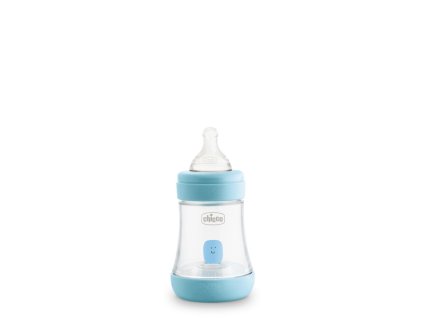 Dojčenská fľaša CHICCO Perfect 5 silikón, 150 ml chlapec