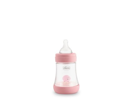 Dojčenská fľaša CHICCO Perfect 5 silikón, 150 ml dievča