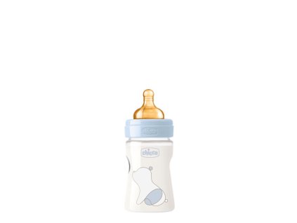 Dojčenská fľaša CHICCO Original Touch latex, 150 ml - chlapec