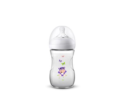 Dojčenská fľaša Avent Natural.2 PP - hroch 260ml