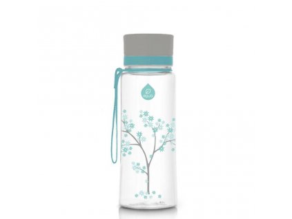 Plastová fľaša do školy s uzáverom EQUA - Mint Blossom 600 ml