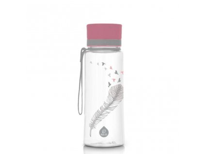Plastová fľaša do školy s uzáverom EQUA - Birds 600 ml