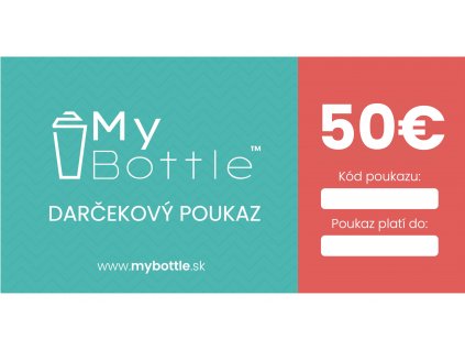 MyBottle darčekový poukaz - 50€