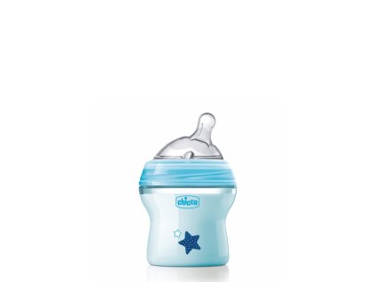 Dojčenská fľaša CHICCO Natural Feeling 150 ml, chlapec 0m+