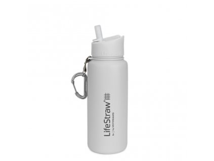 Nerezová termo filtračná fľaša LifeStraw Go Stainless Steel White 700 ml