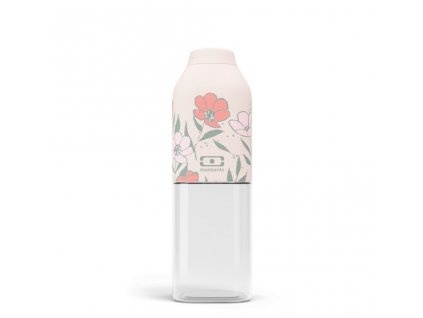 Fľaša na vodu MonBento Positive M - Graphic Bloom 500 ml