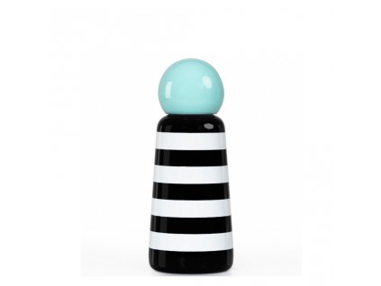 Termo fľaša do školy LUND LONDON Mini 300 ml - Stripe With Mint