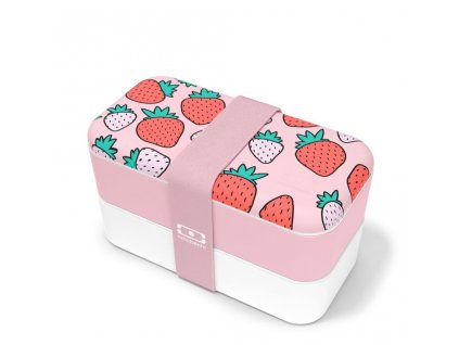 Olovrantový box MonBento Original Graphic | Strawberry 1000 ml