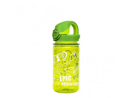 Plastová fľaša Nalgene - OTF Kids Green w/Sprout Epic - 350 ml