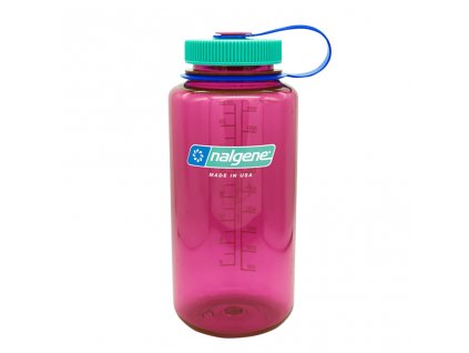 Plastová fľaša Nalgene - Wide Mouth Sustain Electric Magenta - 1000 ml