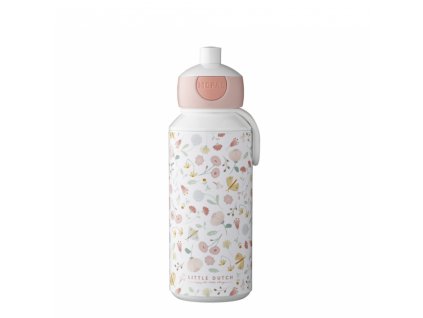 Plastová fľaša Little dutch - kvety a motýle 400 ml