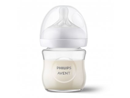 Sklenená dojčenská fľaša Philips AVENT Natural Response 0m+, 120 ml