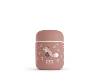 Olovrantový termobox MonBento Capsule Graphic Fox | hnedá 280 ml