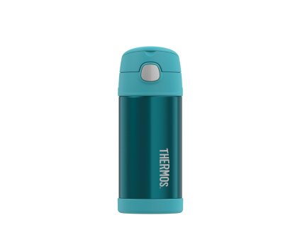 Detská termoska so slamkou Thermos - tyrkysová 355 ml