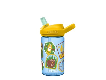 Plastová fľaša CAMELBAK Eddy+ Kids - Explorer Patches 400 ml