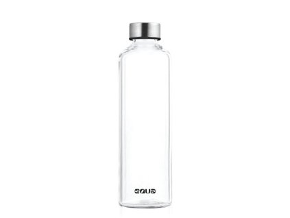 Sklenená fľaša EQUA Glass Bottle Silver, 750 ml