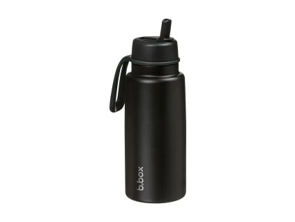 Termofľaša na pitie so slamkou b.box - čierna 1000 ml