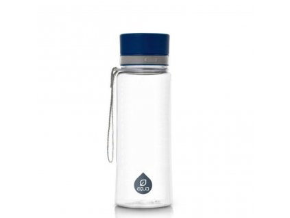 Plastová fľaša do školy s uzáverom EQUA - Plain Blue 600 ml