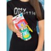 Detská nerezová fľaša na vodu so slamkou SKIP HOP Zoo Jednorožec 12m+, 350 ml