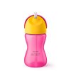 Detský hrnček s ohybnou slamkou Avent Bendy 300 ml dievča