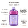 Učiaci hrnček pre prvé dúšky Avent Klasik dievča 260 ml