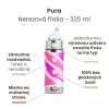 Pura® nerezová fľaša s náustkom - ružovo/biela 325ml