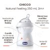 Dojčenská fľaša CHICCO Natural Feeling 250 ml, neutral 2m+