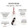 Fľaša na vodu s binchotánom BLACK+BLUM eau good, sklo - červená 650 ml