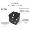Olovrantový box MonBento Square - 1700 ml čierny