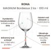 Pohár na víno RONA MAGNUM Bordeaux 2 ks 610 ml