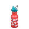 Detská nerezová fľaša Klean Kanteen Kid Classic Narrow w/Kid Sippy Cap - coral strawberries 355 ml