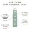 Lund London nerezová fľaša Skittle Active Bottle - Mint 500 ml