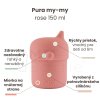 Silikónový pohárik s náustkom PURA my my rose 150 ml