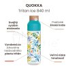 Plastová fľaša QUOKKA Tritan Ice Watercolor Leaves 840 ml