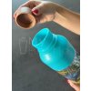 Plastová fľaša QUOKKA Tritan Ice - Watercolor Leaves 840 ml