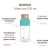 Plastová fľaša QUOKKA Tritan Ice Turquoise 570 ml