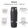 Termofľaša Primus TrailBreak EX Coal 750 ml
