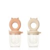 Cumeľ na kŕmenie Miranda Cat Shape Food Feeder 2-Pack - Tuscany rose / Apple blossom