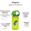 Plastová fľaša Nalgene - Clear Kids OTF Green Nessie - 350 ml
