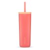 Nerezový termo filtračný pohár so slamkou LifeStraw Go Steel Tumbler - Apricot Pink 530ml