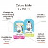 Plniteľné kapsičky pre deti na opakované použitie Zebra&Me - kuchár + zebra 2ks, 150 ml