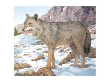 JVD Target Face Animal Wolf