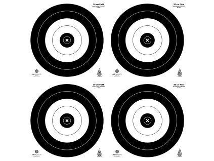 JVD Products Target Face IFAA Field 4x20 cm